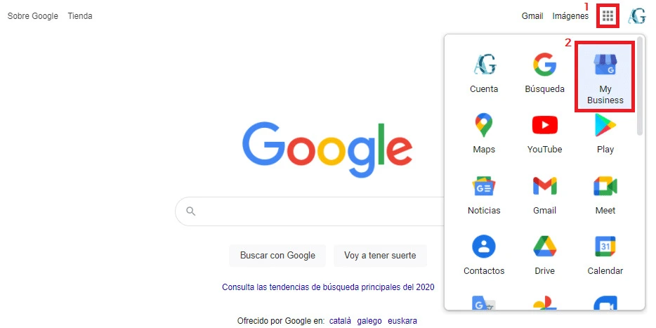Acceso a Google My Business entrar en google my business