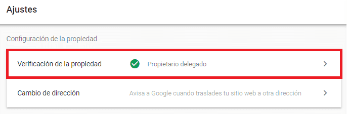 Verificar propiedad siendo propietario delegado