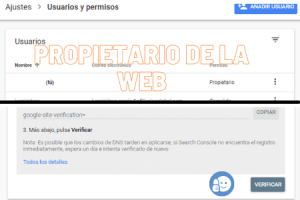 verificar search console